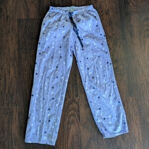 Croft & Barrow Moon & Stars Fleece Pajama Bottoms- Size XS